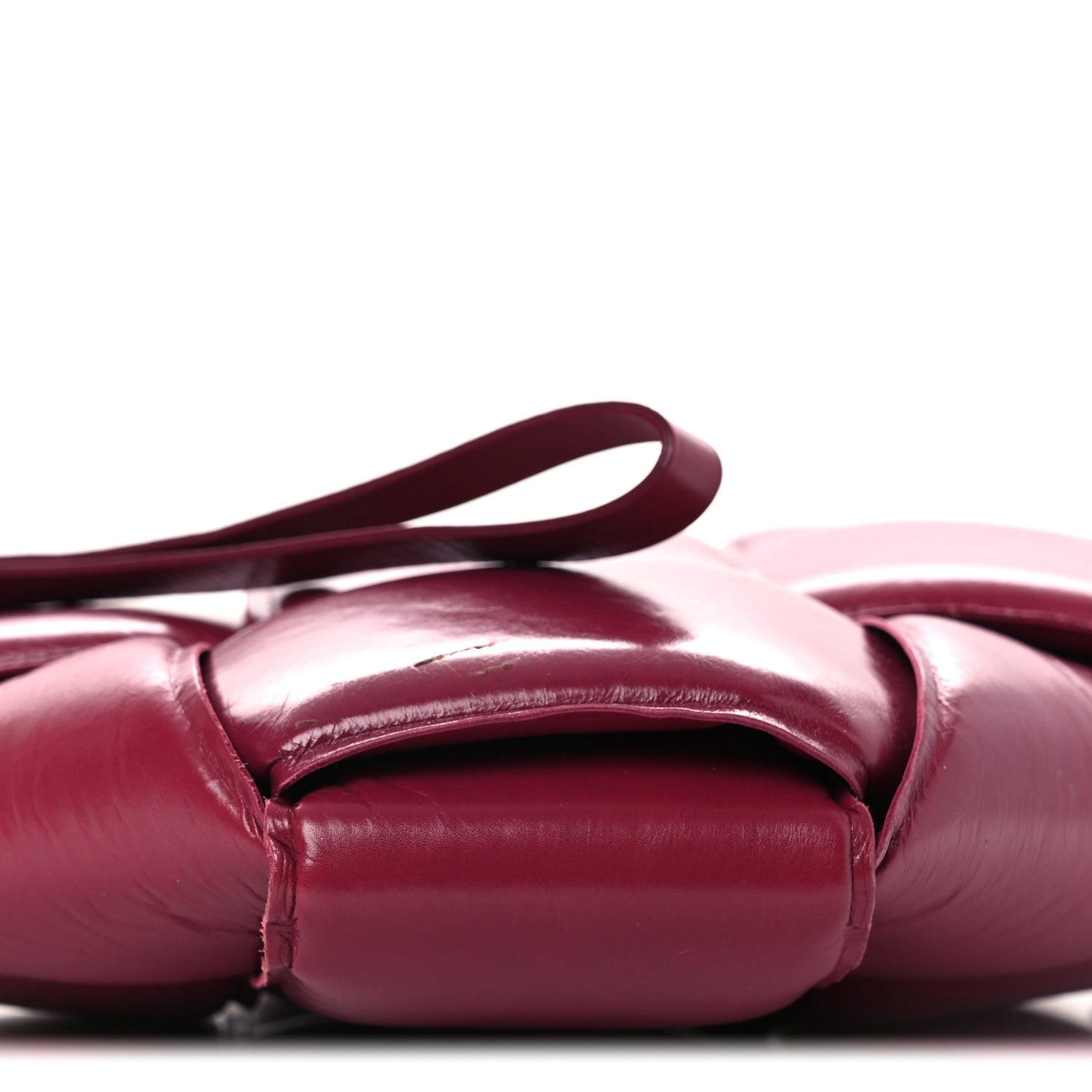 Bottega Veneta Nappa Maxi Intrecciato Padded Clutch Red 8 of 12