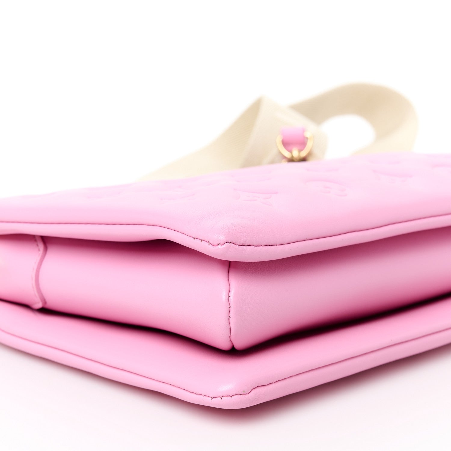 Louis Vuitton Lambskin Embossed Monogram Coussin PM Rose Bonbon 11 of 12