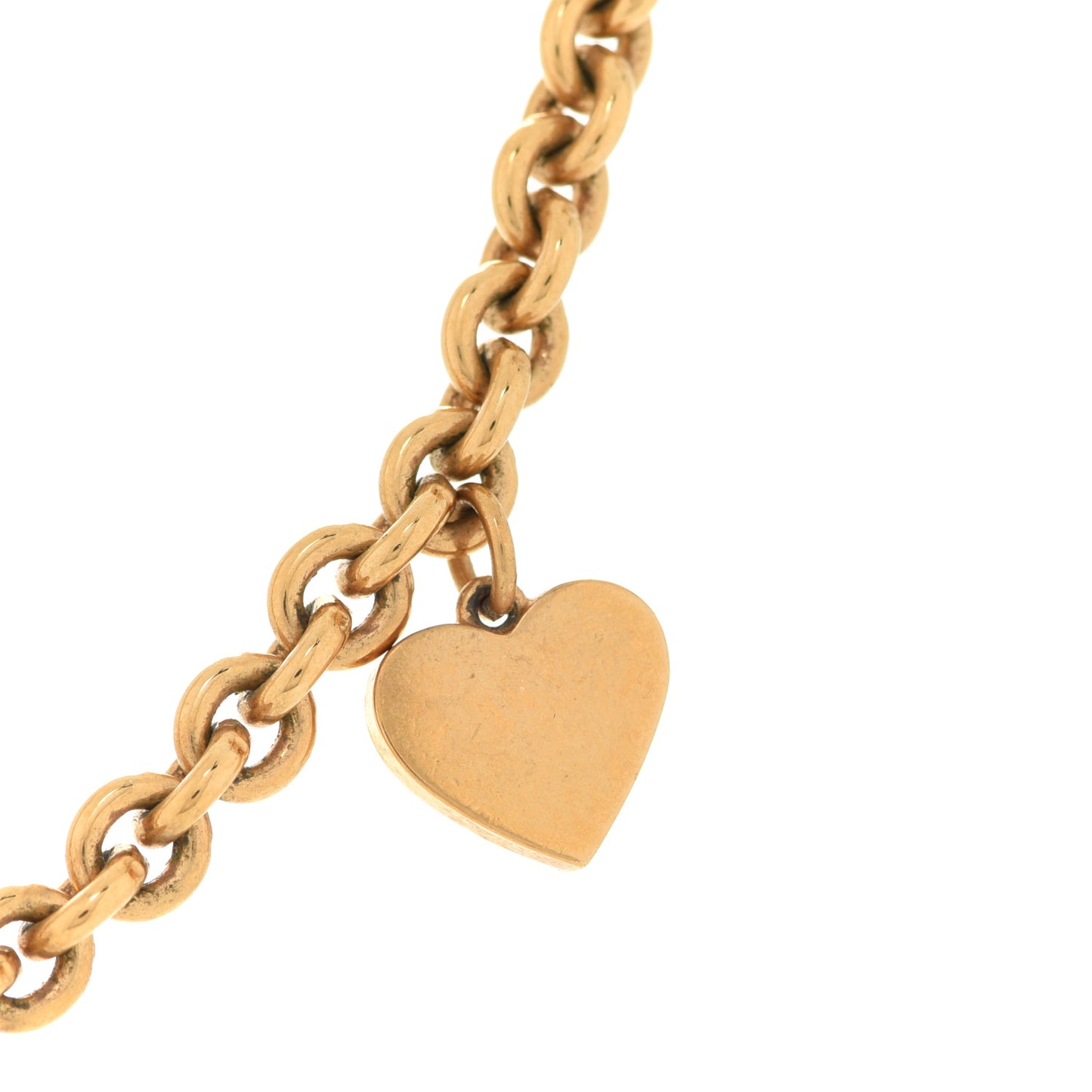 Metal Crystal CD Star Heart Necklace Aged Gold