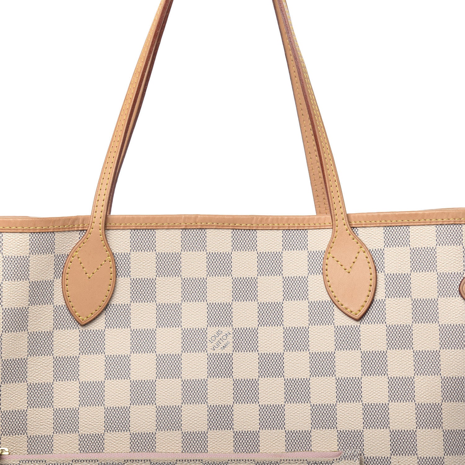 Louis Vuitton Damier Azur Neo Neverfull MM Rose Ballerine 12 of 16