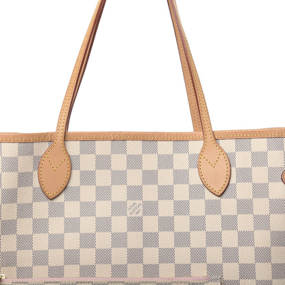 Louis Vuitton Damier Azur Neo Neverfull MM Rose Ballerine 12 of 16