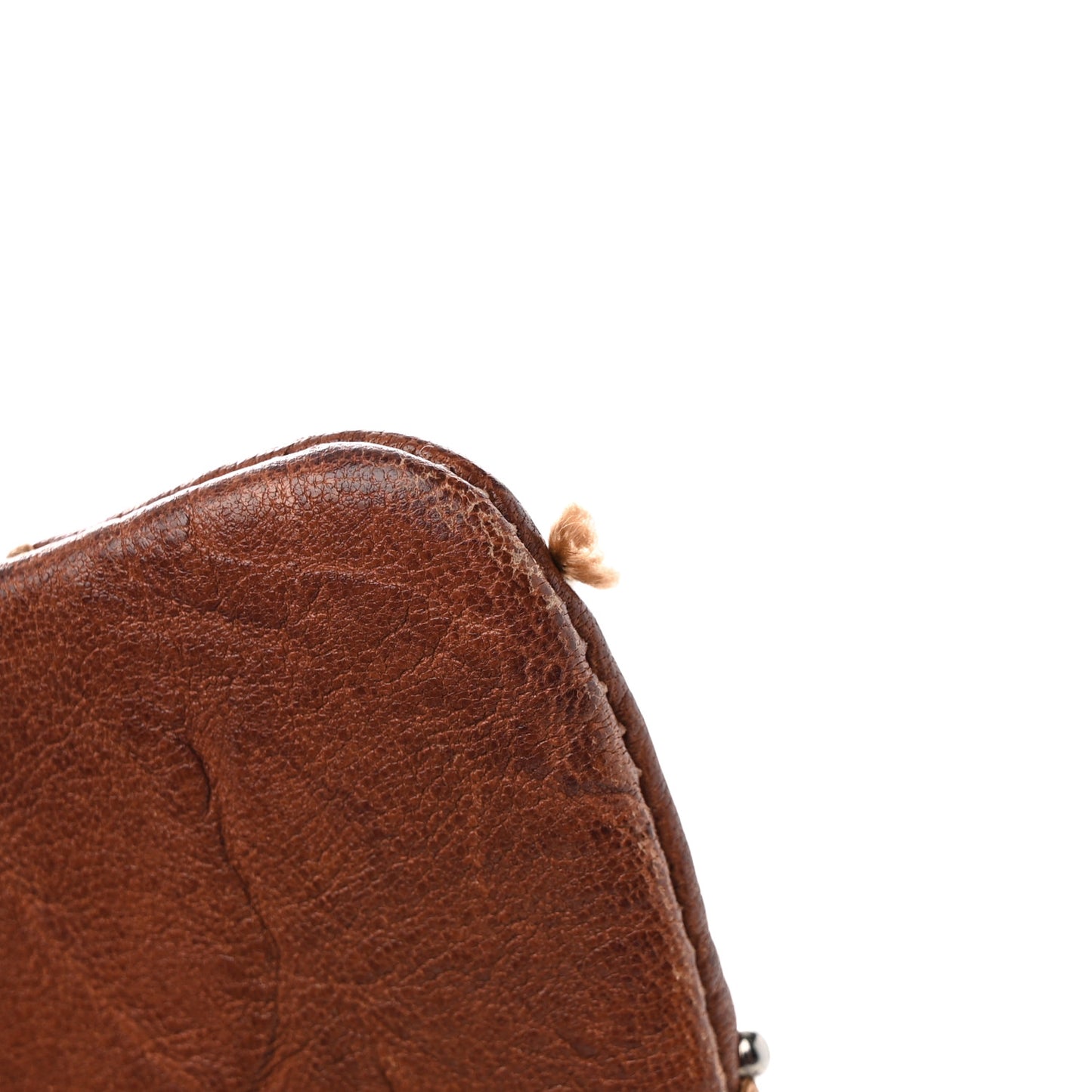 Crumpled Lambskin Studded Paris Dallas Flap Bag Brown