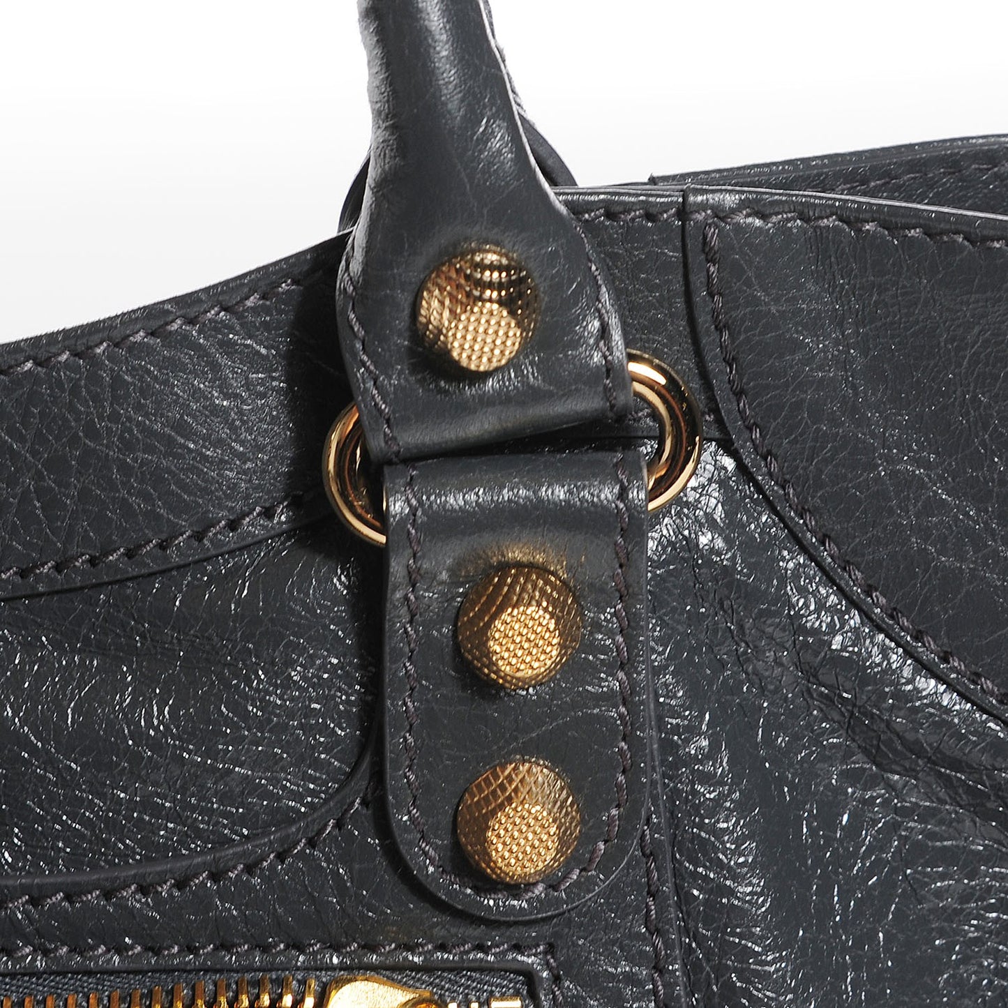 Agneau Giant 12 Gold Hardware Velo Gris Fossile Anthracite