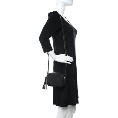 Gucci Pebbled Calfskin Mini Soho Disco Bag Black 2 of 11