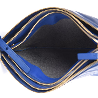 Celine Lambskin Large Trio Crossbody Bag Indigo 6 of 15