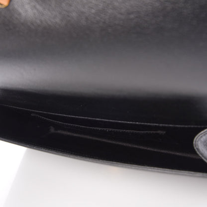 Saint Laurent Calfskin Monogram Large Belle De Jour Clutch Black 5 of 7