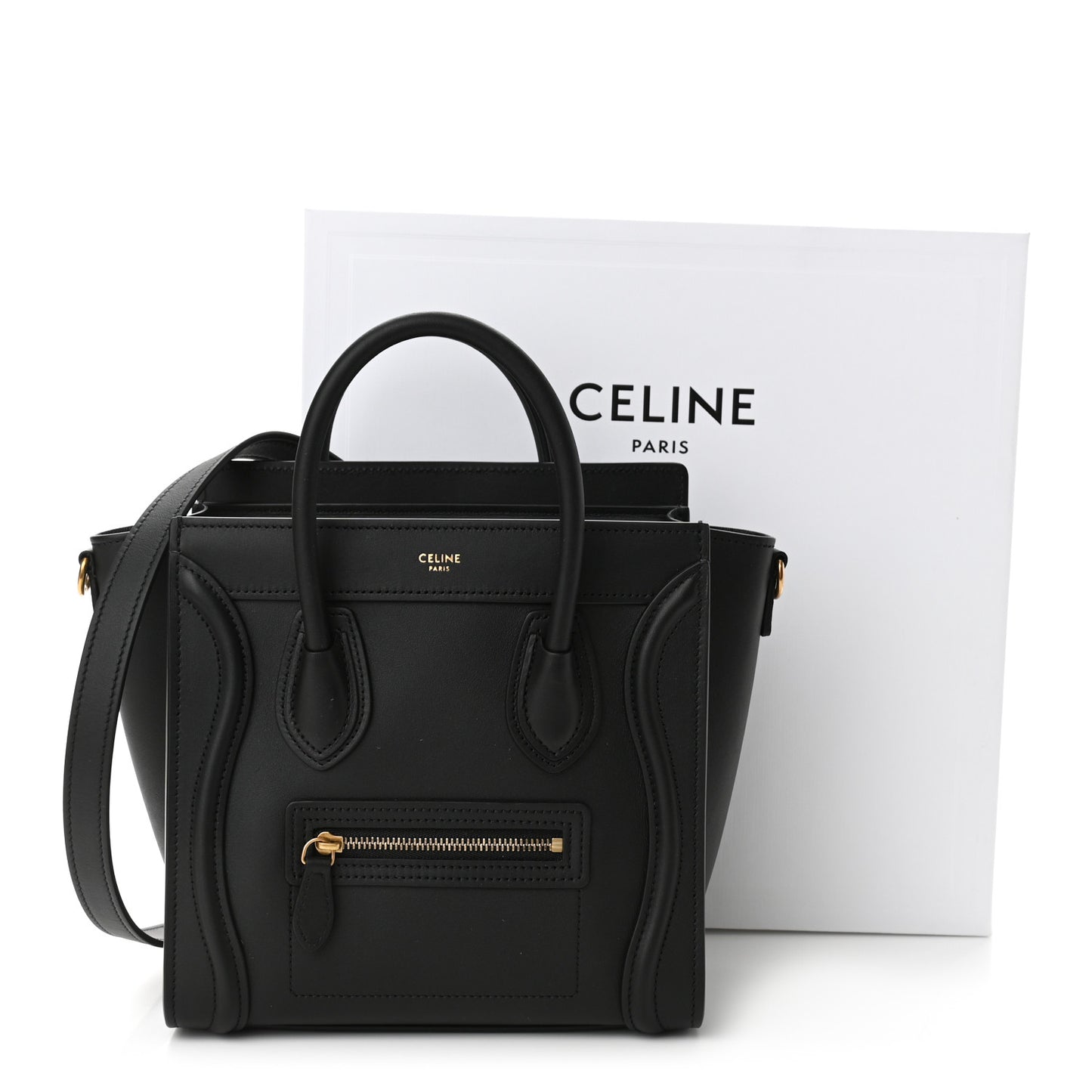 Smooth Calfskin Nano Luggage Black