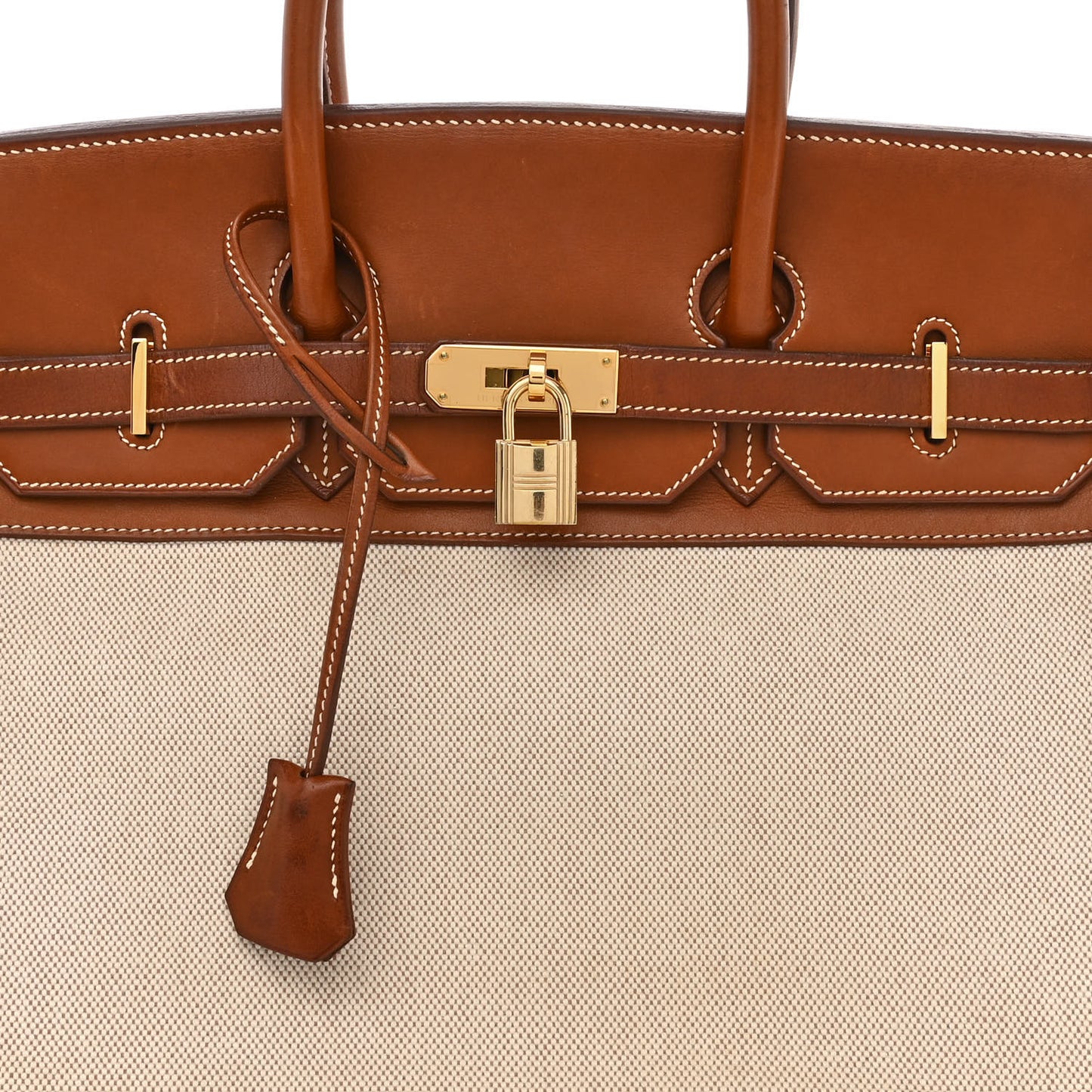 Toile Barenia Birkin 35 Fauve