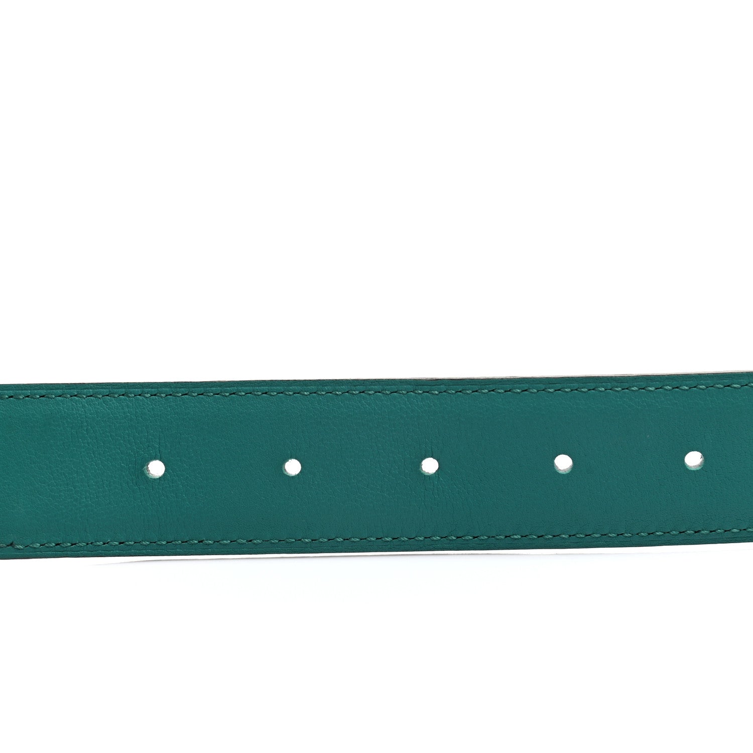 Hermes Swift Box 32mm Belt Strap 80 Turquoise Bleu Indigo 4 of 7