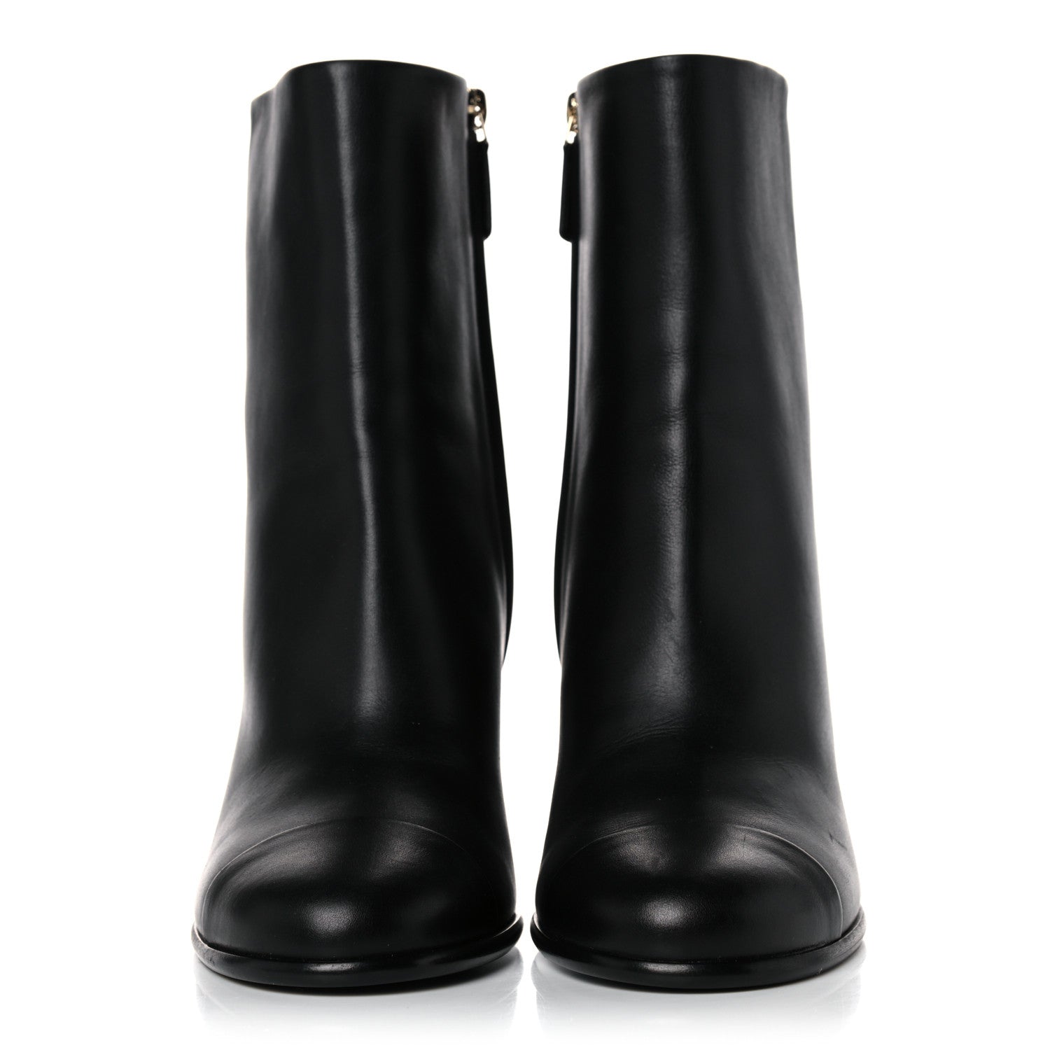 Chanel Calfskin CC Ankle Boots 41 Black 2 of 15