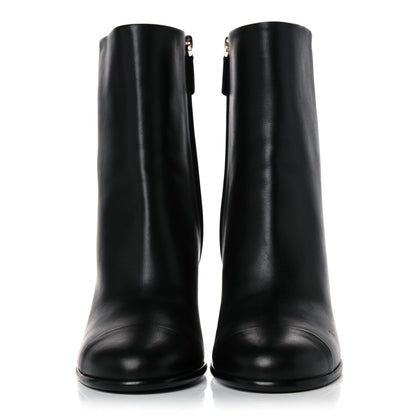 Chanel Calfskin CC Ankle Boots 41 Black 2 of 15