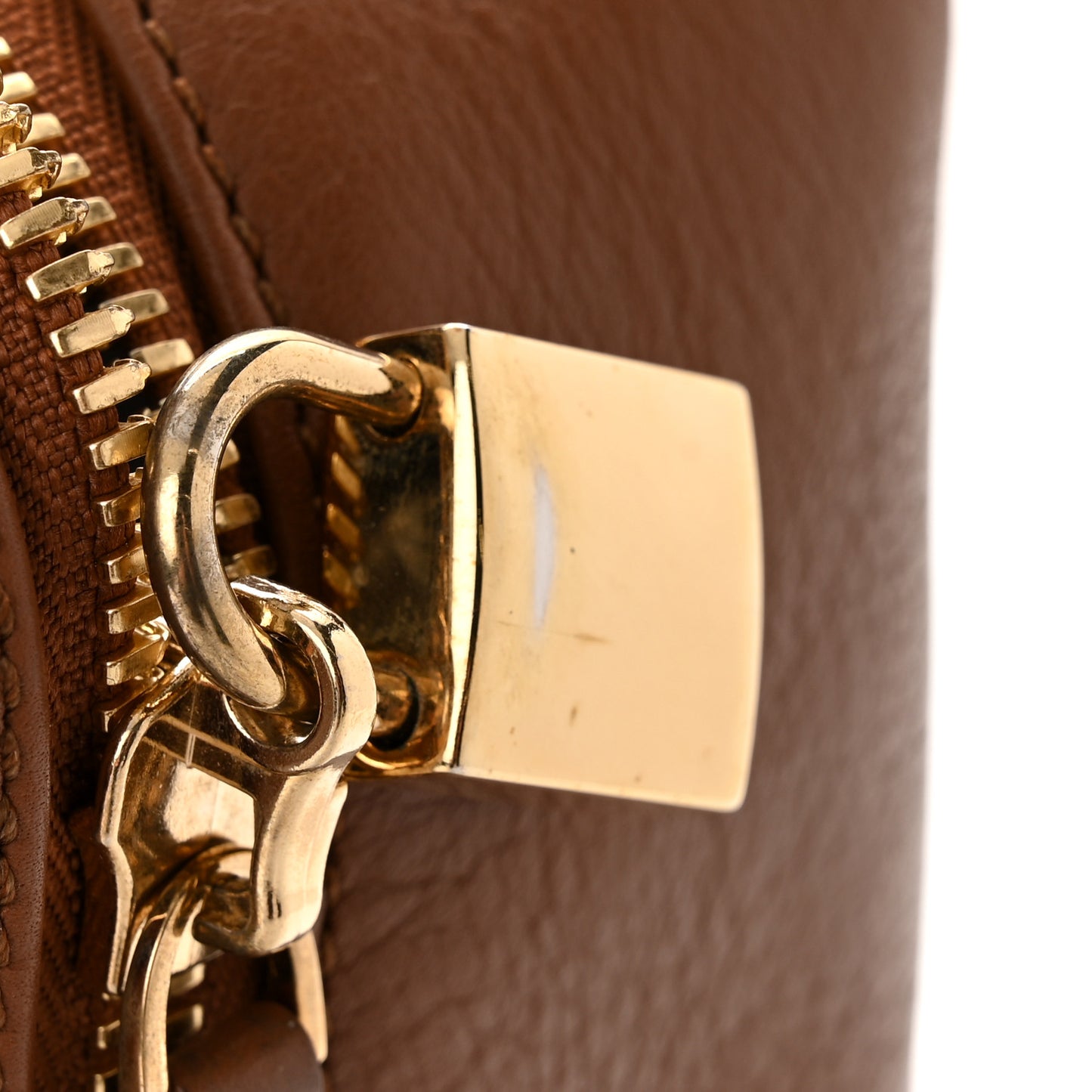 Calfskin Bowler Bag Brown