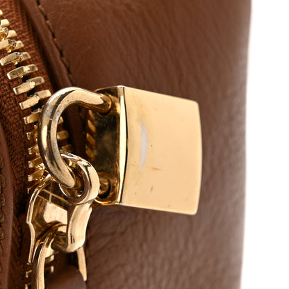 MCM Calfskin Bowler Bag Brown 15 of 15