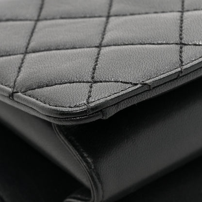 Chanel Sheepskin Quilted Beauty Lock Flap Black 14 of 19