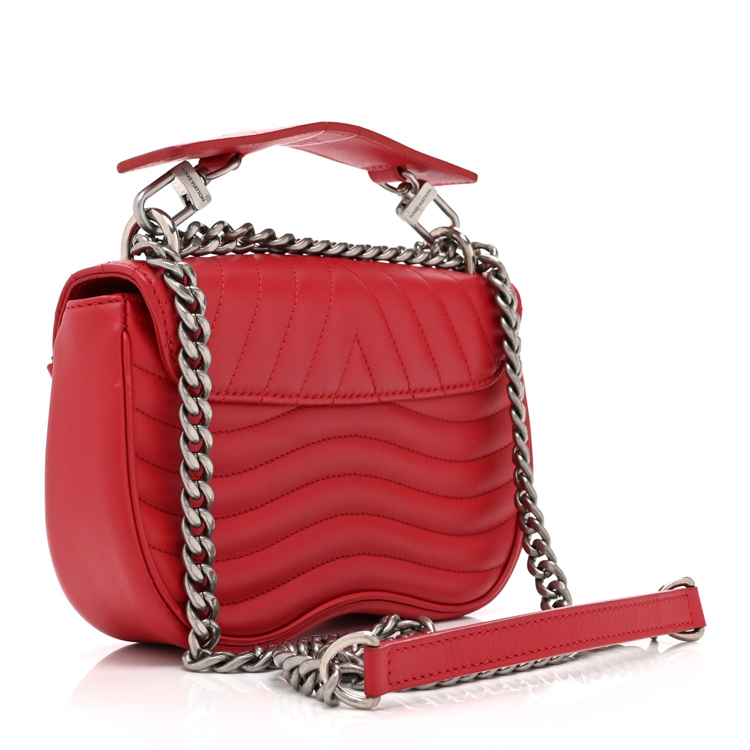 Louis Vuitton Calfskin New Wave Chain PM Scarlet 1881926