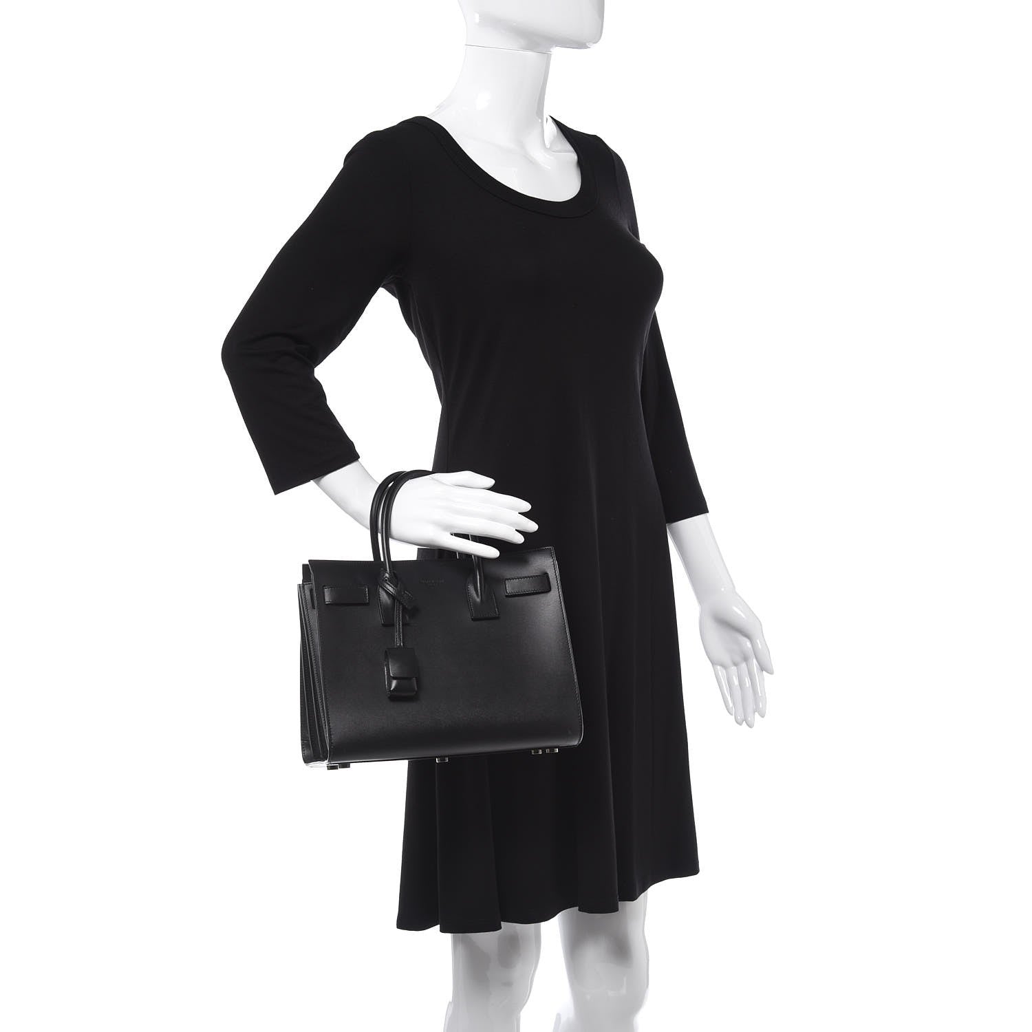 Saint Laurent Calfskin Baby Sac De Jour Black 2 of 12