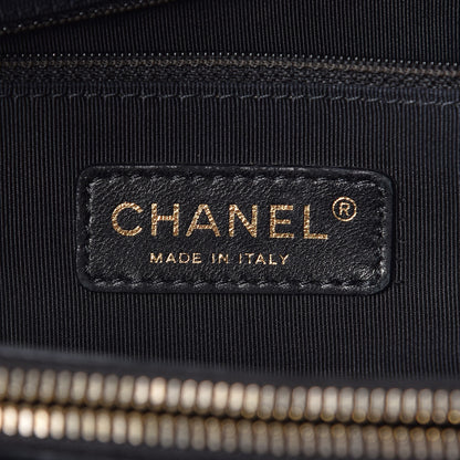 Chanel Calfskin Quilted Small Chain Me Tote Black 6 of 12