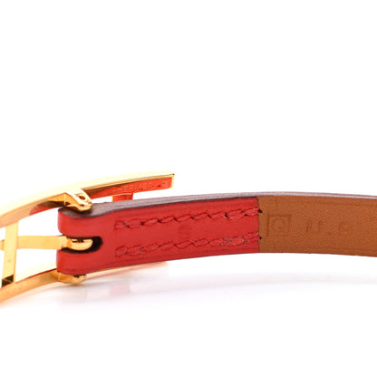 Hermes Swift Hapi 3 MM Triple Tour Wrap Bracelet Capucine 5 of 6