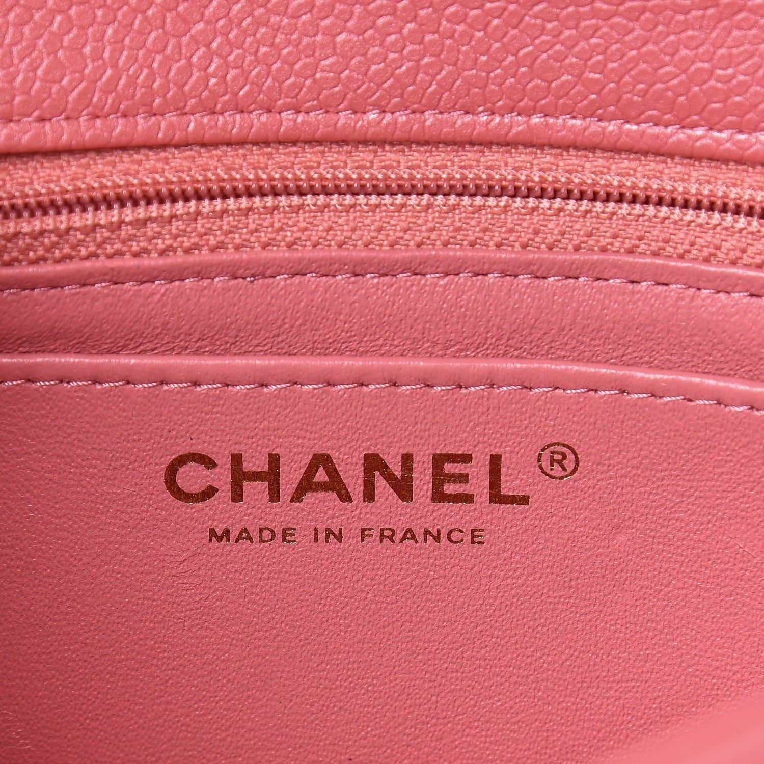 Chanel Iridescent Caviar Quilted Mini Rectangular Flap Dark Pink 5 of 13