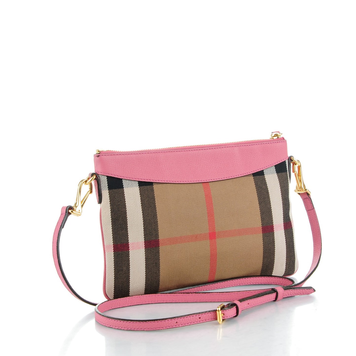 House Check Derby Peyton Crossbody Clutch Bag Pink
