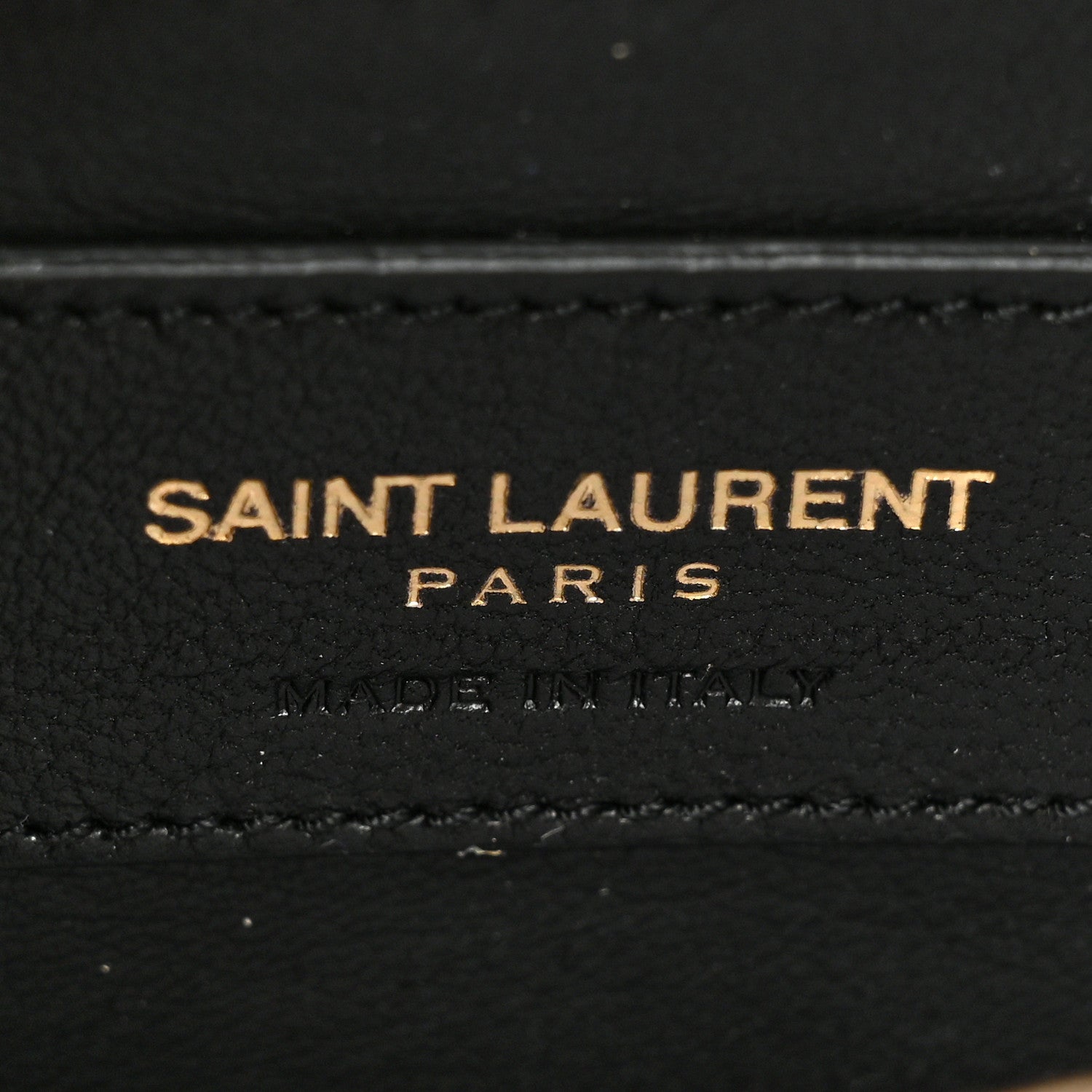Saint Laurent Metallic Calfskin Crocodile Embossed Small Classic Monogram Kate Tassel Satchel Gold 6 of 12