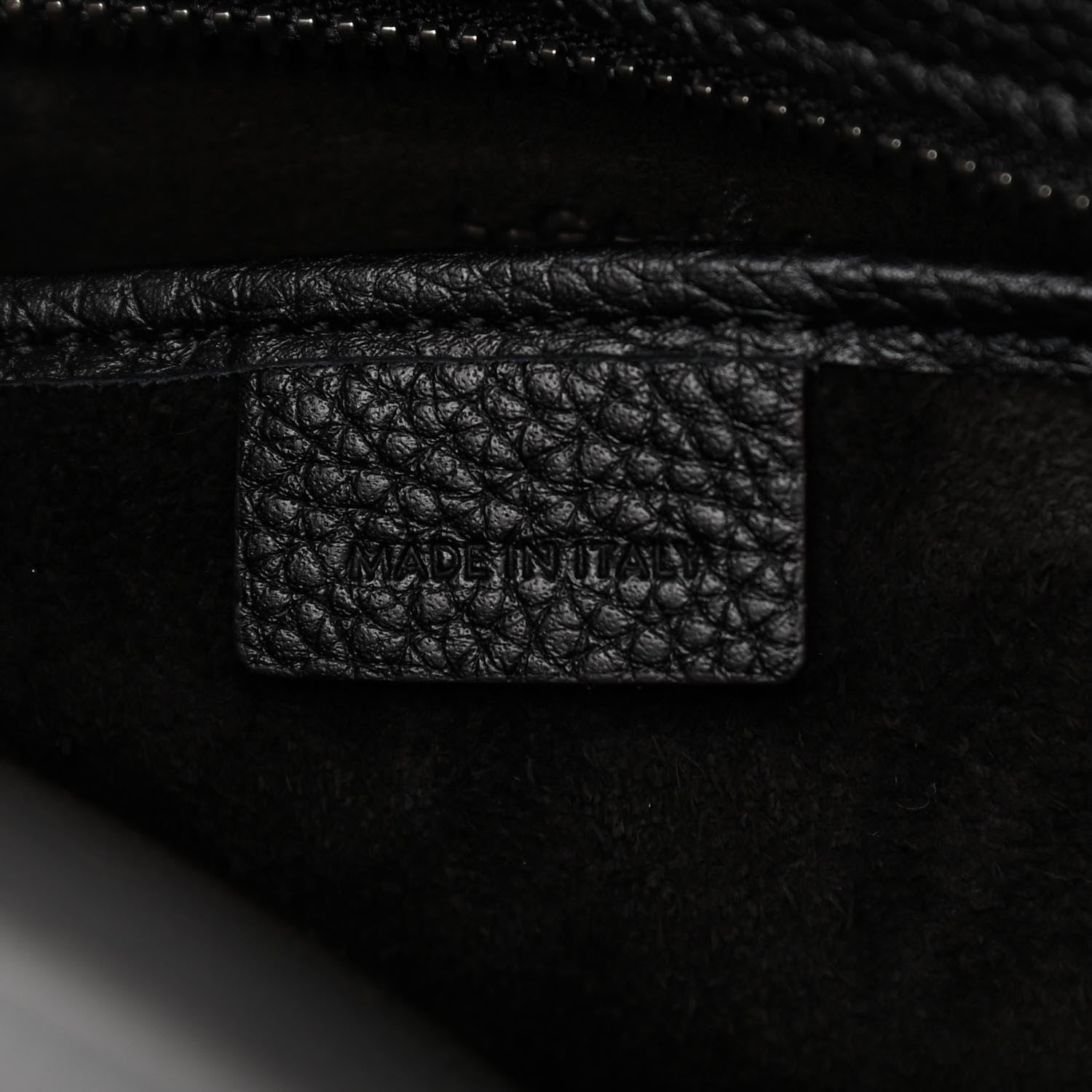 Celine Drummed Calfskin Nano Luggage Black 6 of 12