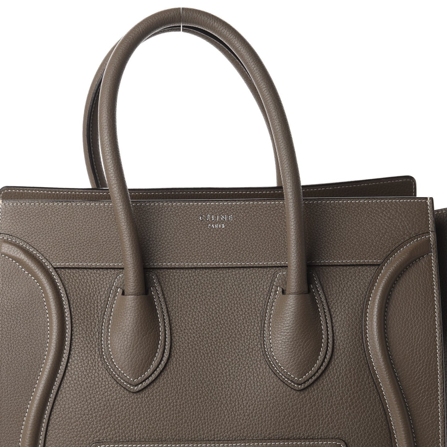 Drummed Calfskin Mini Luggage Souris