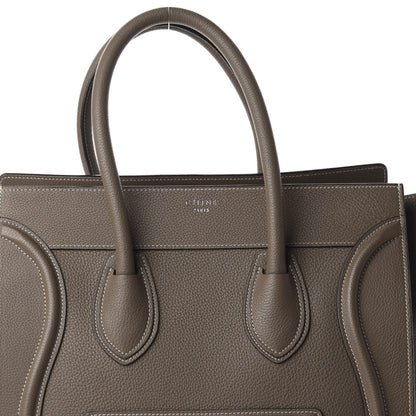 Celine Drummed Calfskin Mini Luggage Souris 9 of 9