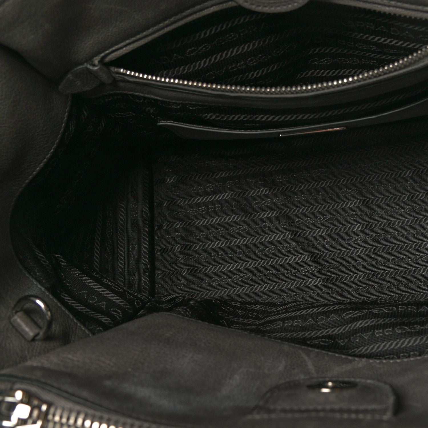 Prada Glace Calf Twin Pocket Tote Marmo 15 of 21