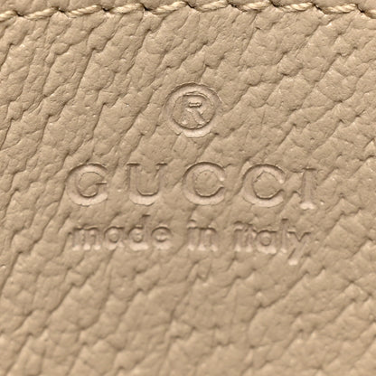 Gucci GG Supreme Monogram Textured Dollar Calfskin Web Mini Horsebit 1955 Shoulder Bag Beige Mystic White Oatmeal 6 of 9