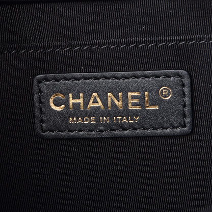 Chanel Lambskin Quilted Fold Up Again Clutch Black 6 of 8