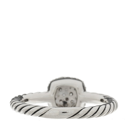 David Yurman Sterling Silver Diamond 8mm Petite Pave Ring 52 6 3 of 5