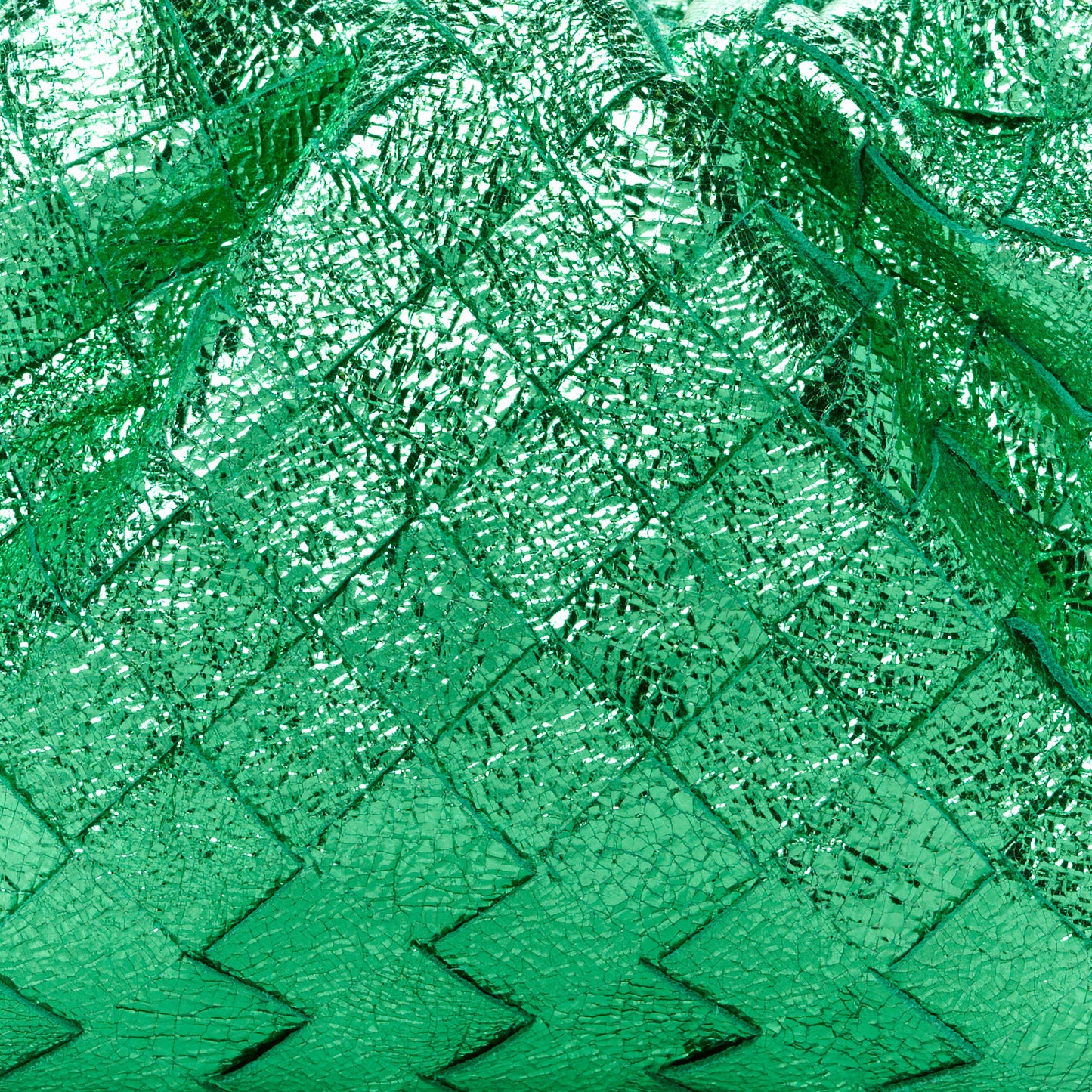 Metallic Nappa Intrecciato The Mini Pouch Parakeet