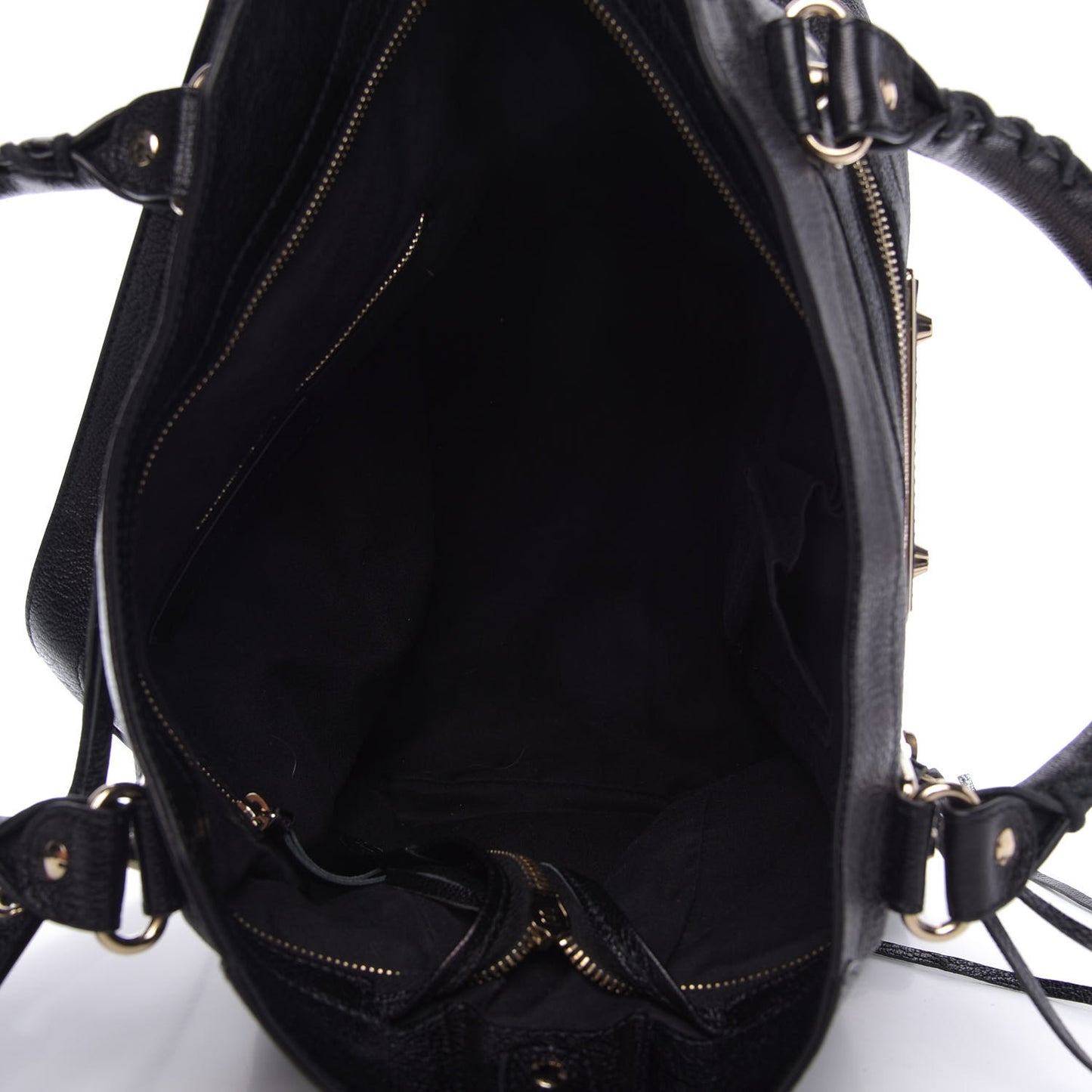 Chevre Gold Metallic Edge Hardware Velo Black