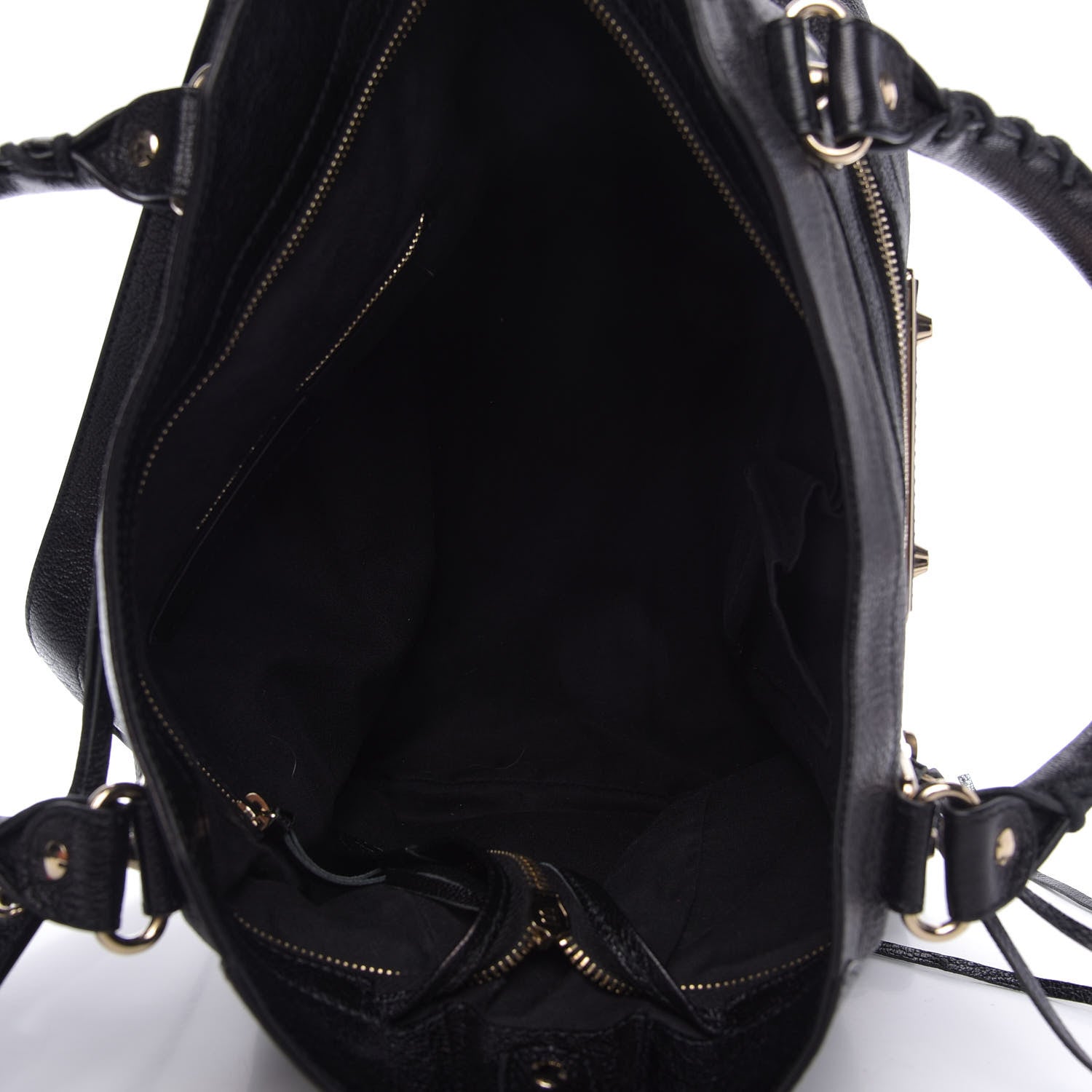Balenciaga Chevre Gold Metallic Edge Hardware Velo Black 5 of 9