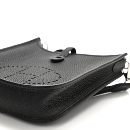 Hermes Taurillon Clemence Evelyne TPM Black 10 of 11