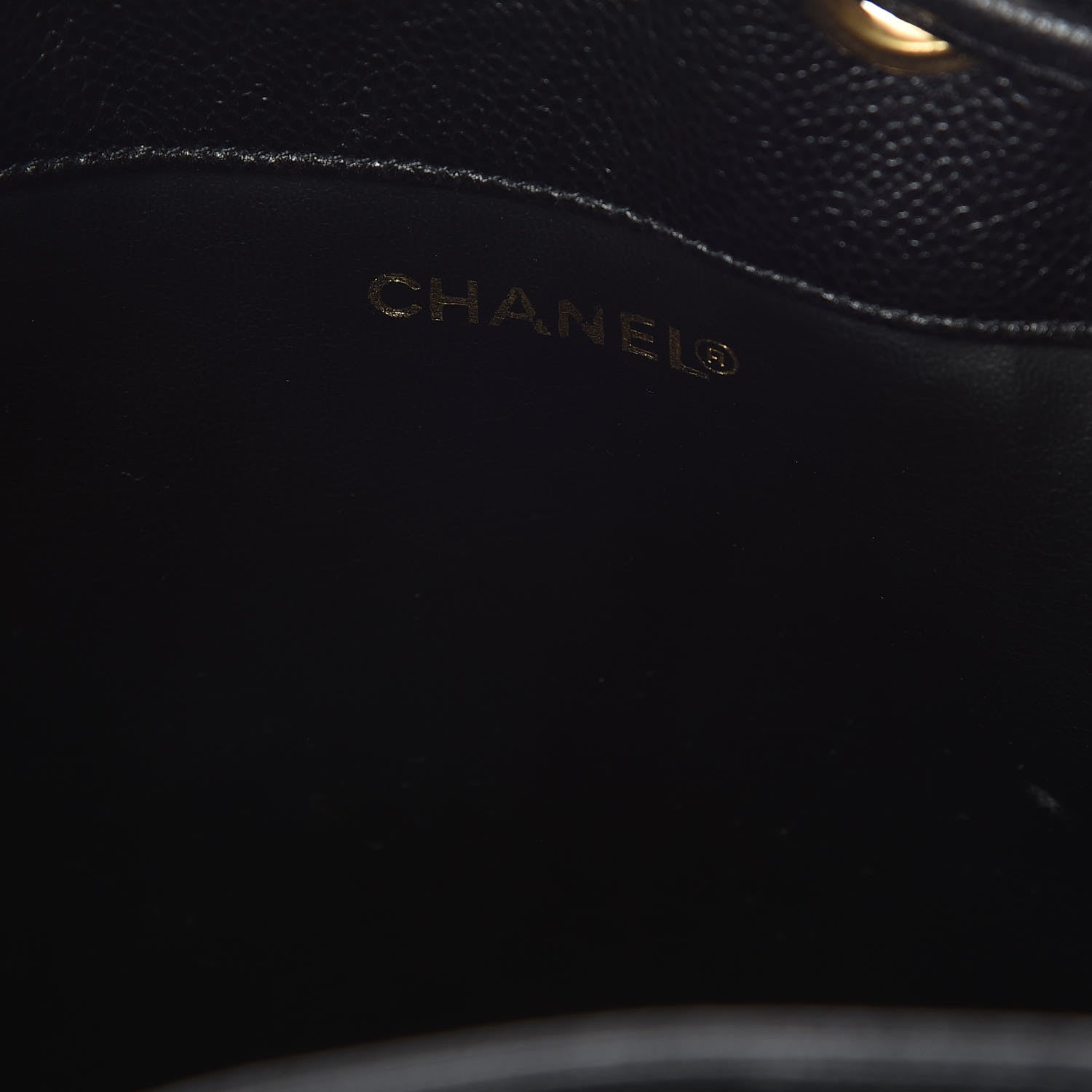 Chanel Caviar CC Drawstring Shoulder Bag Black 7 of 12