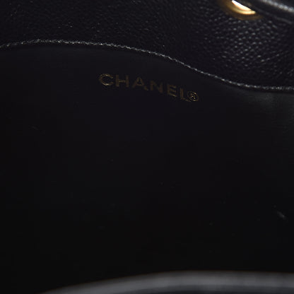 Chanel Caviar CC Drawstring Shoulder Bag Black 7 of 12