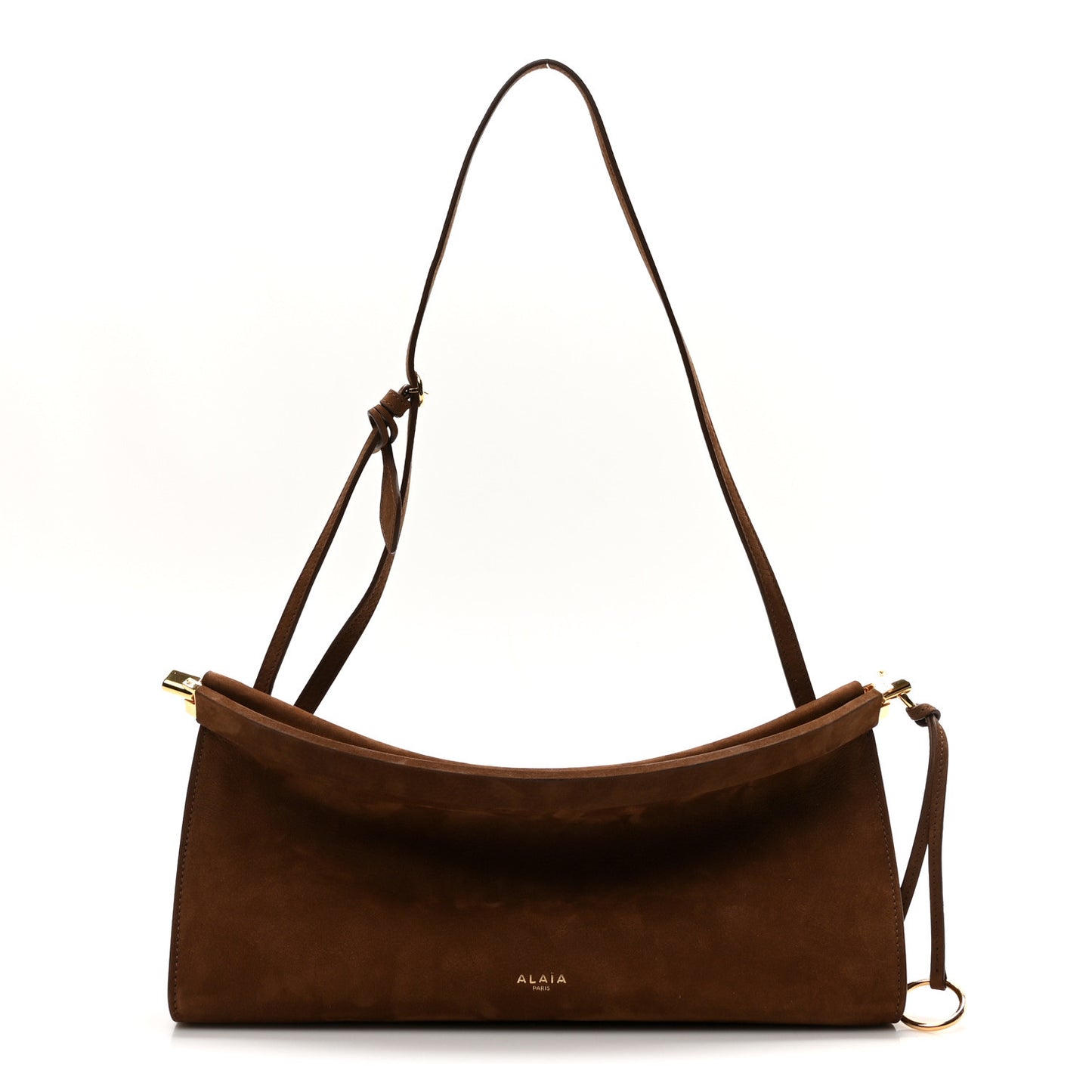 Nubuck Medium Le Click East West Bag Umber