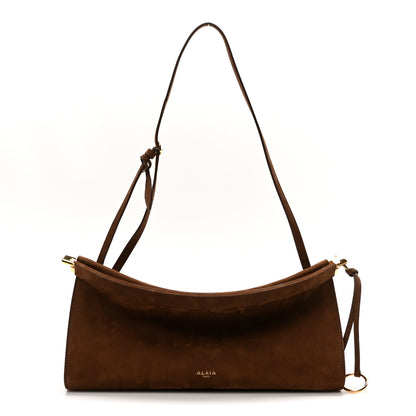 Alaia Nubuck Medium Le Click East West Bag Umber 1 of 9