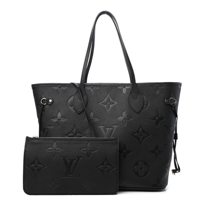 Louis Vuitton Empreinte Monogram Giant Neverfull MM Black 1 of 10