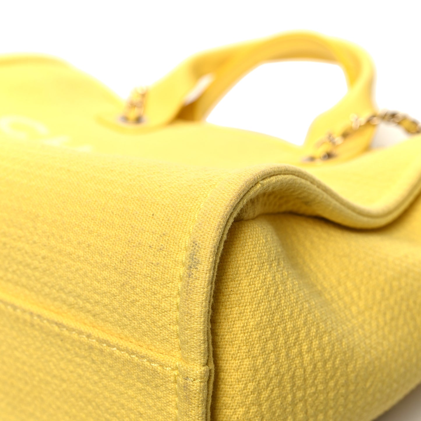 Mixed Fibers Small Deauville Tote Yellow