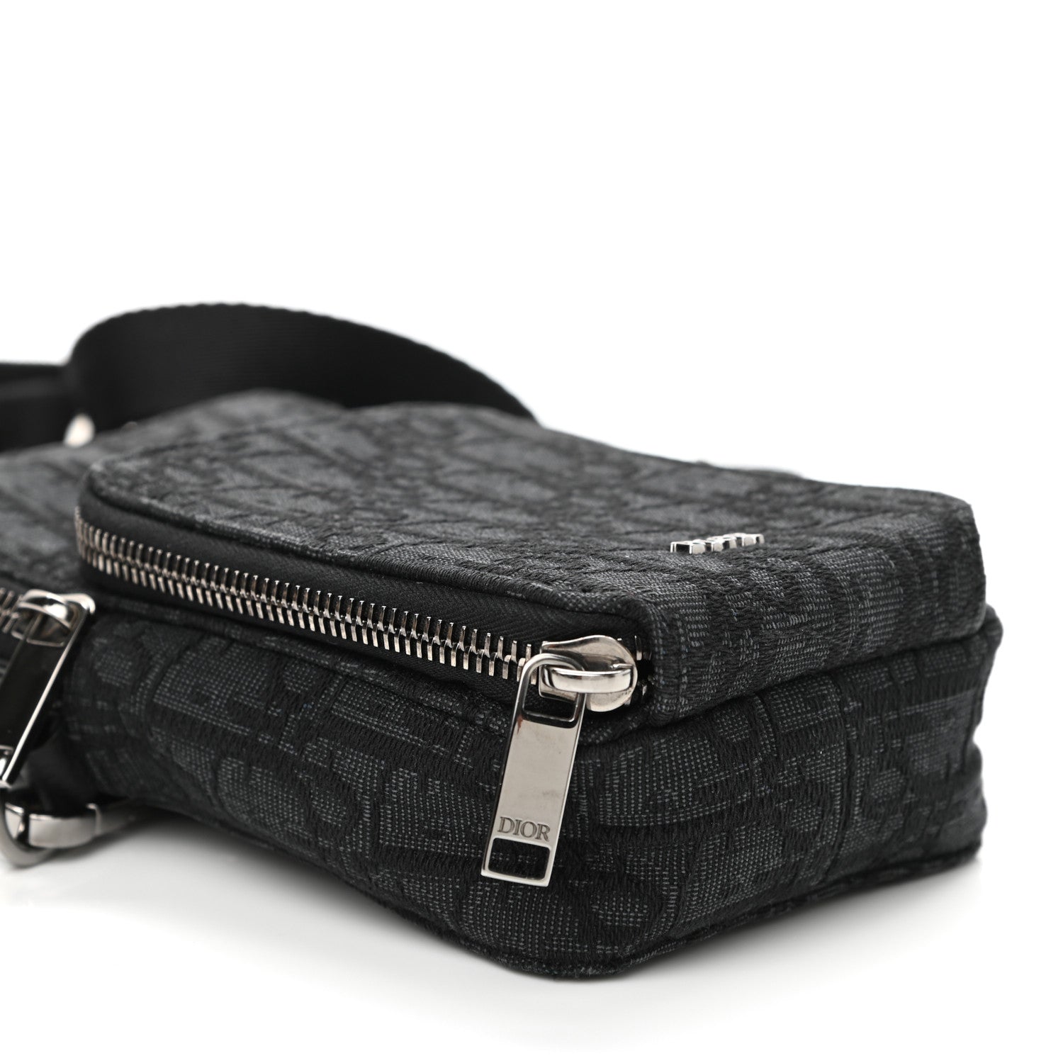 Christian Dior Oblique Micro Rider Pouch Black 10 of 13