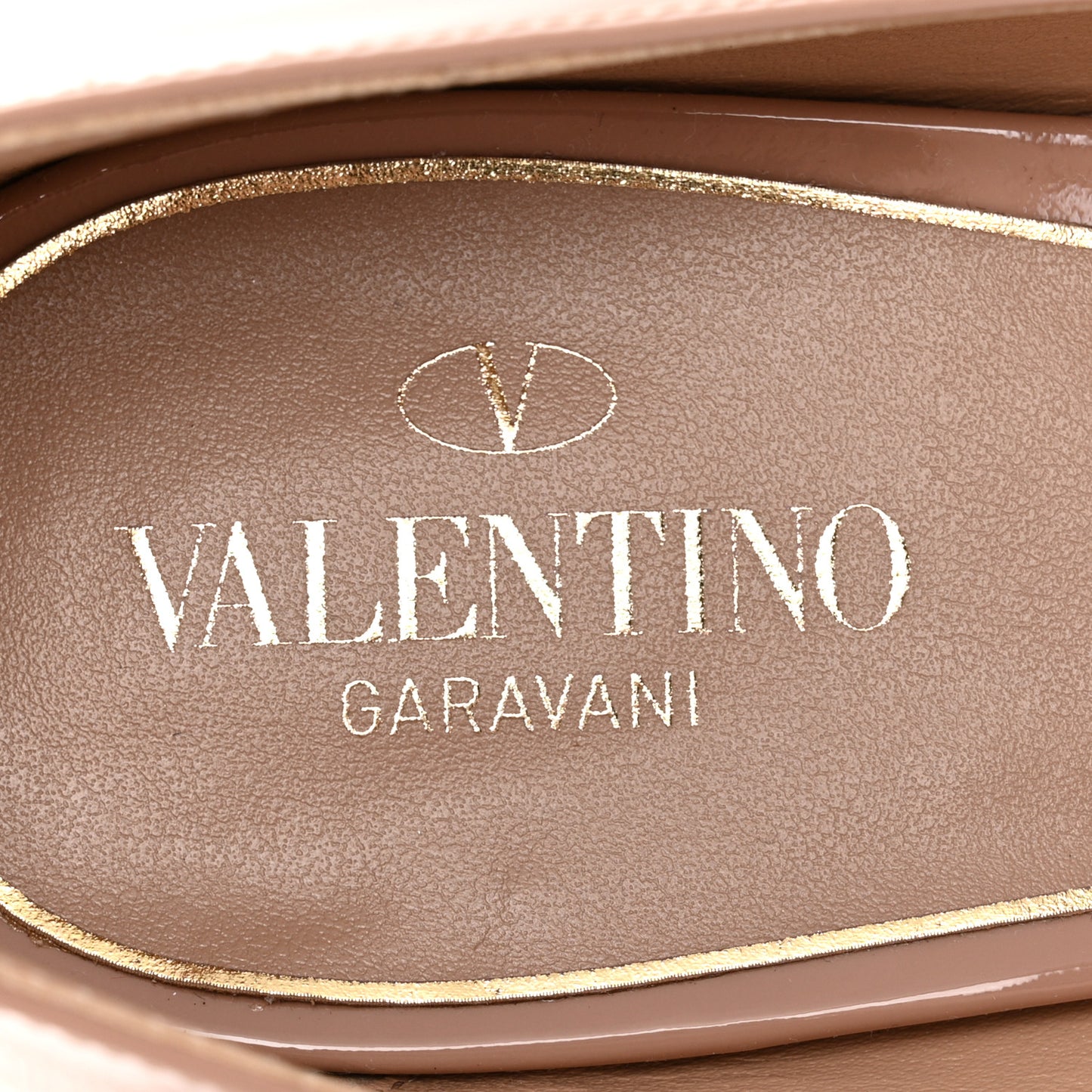 Patent Vlogo Tan-Go Ankle Strap 60mm Pumps 40 Rose Cannelle