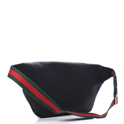 Gucci Grained Calfskin Logo Belt Bag Black 2 of 5