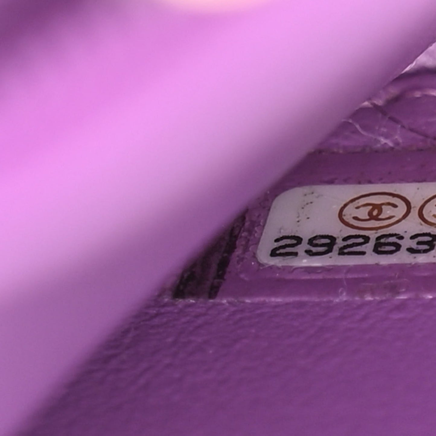 Tweed Quilted Medium CC Filigree Vanity Case Purple Multicolor