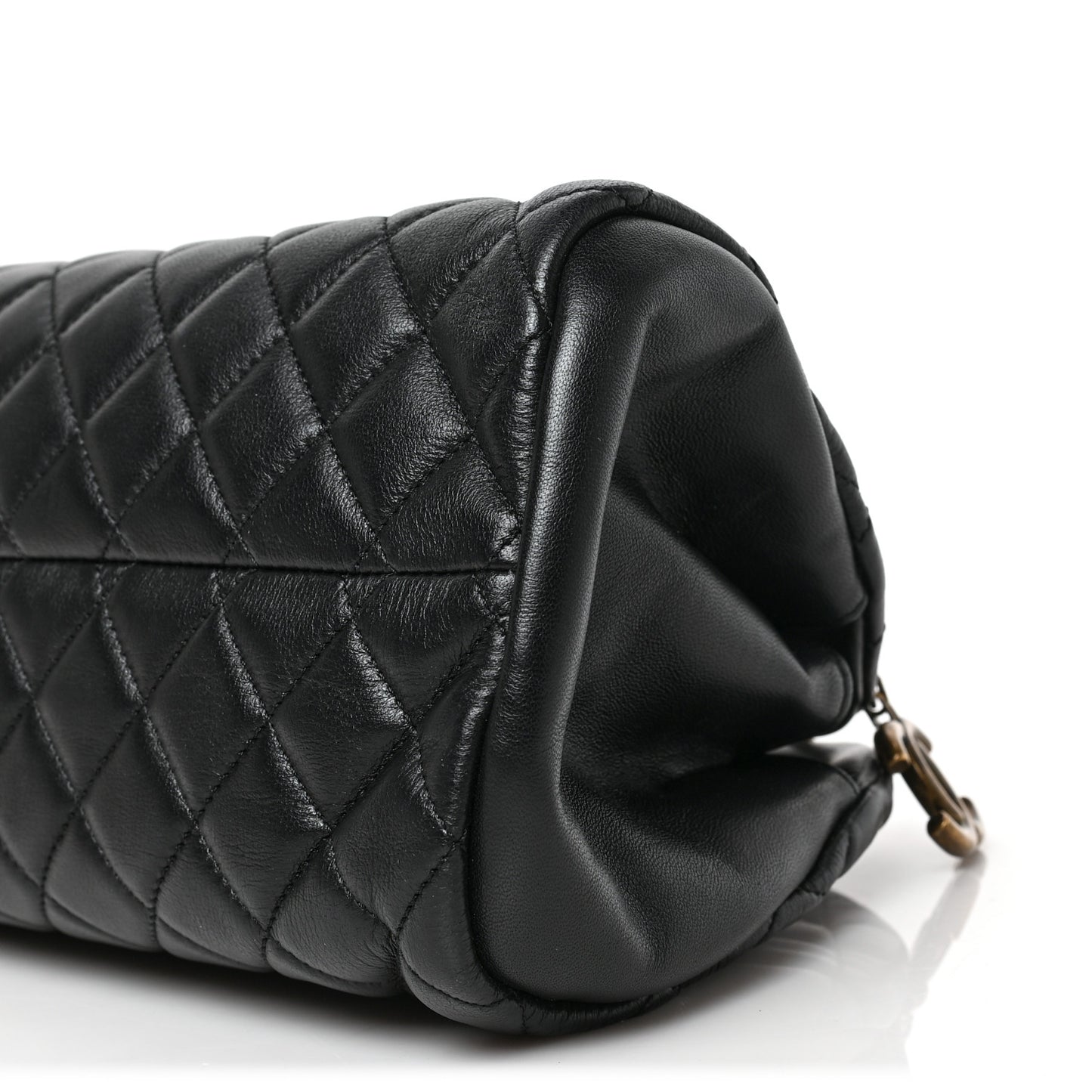 Lambskin Quilted Medium Just Mademoiselle Black