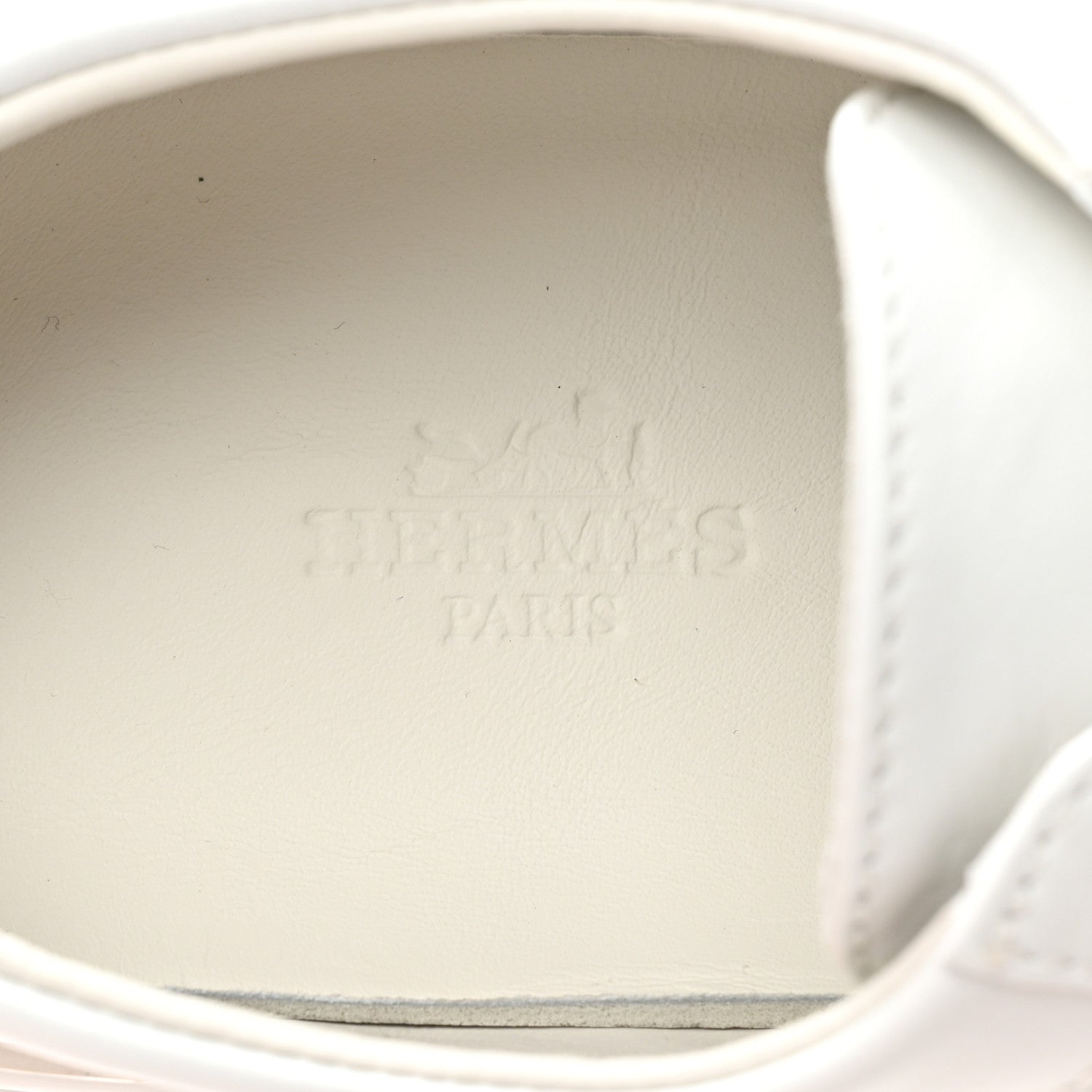 Hermes Calfskin Womens Deep Sneakers 35 White 8 of 10
