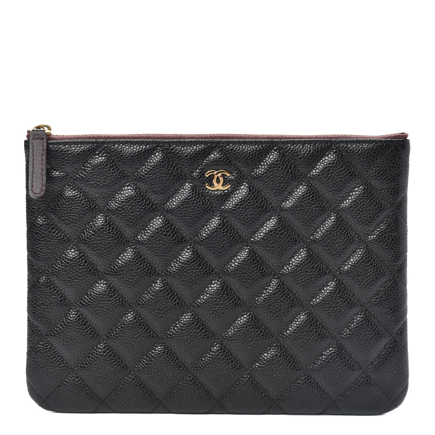 Chanel Caviar Quilted Medium Cosmetic Case Black 1 of 8
