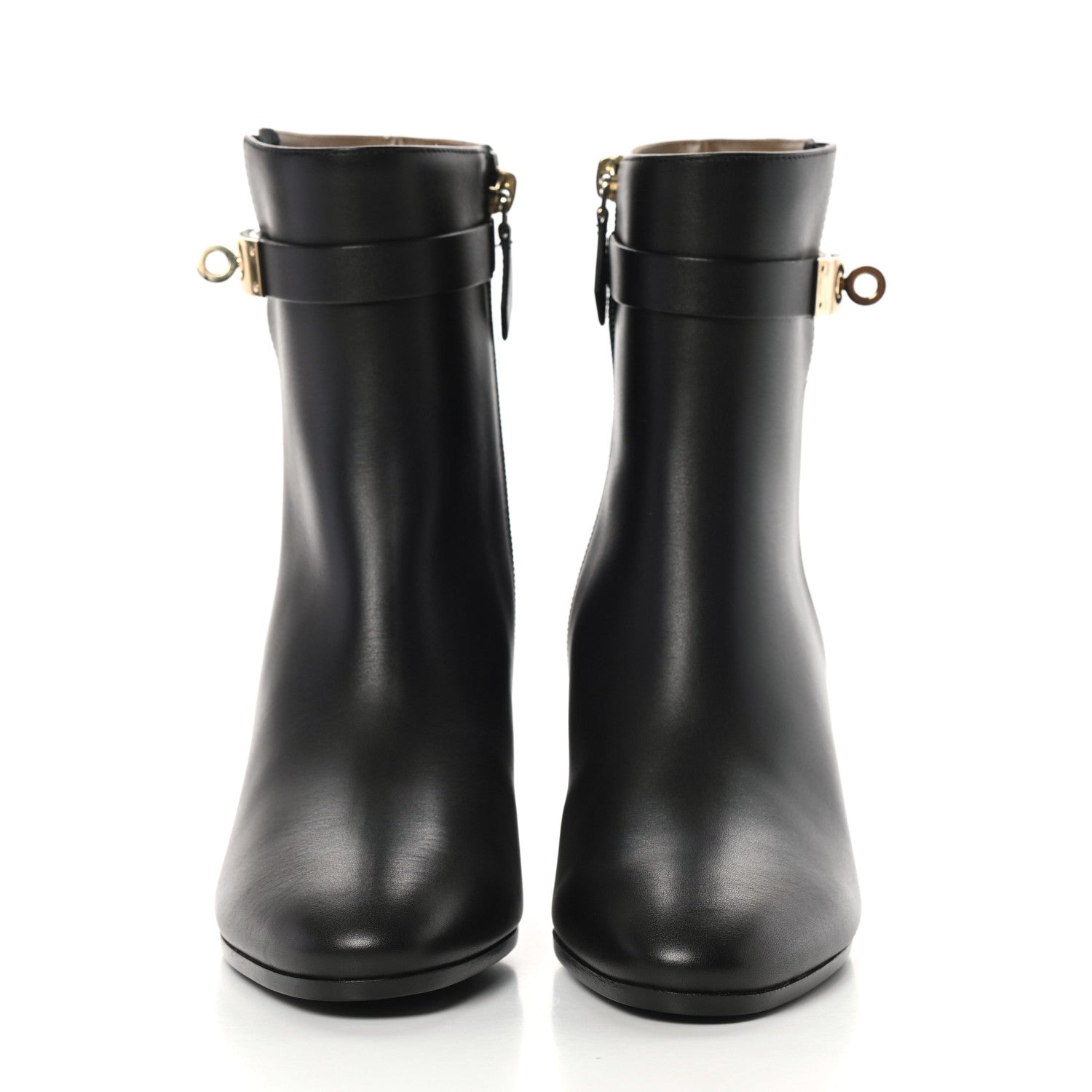 Hermes Calfskin Saint Germain Ankle Boots 37 Black 2 of 9